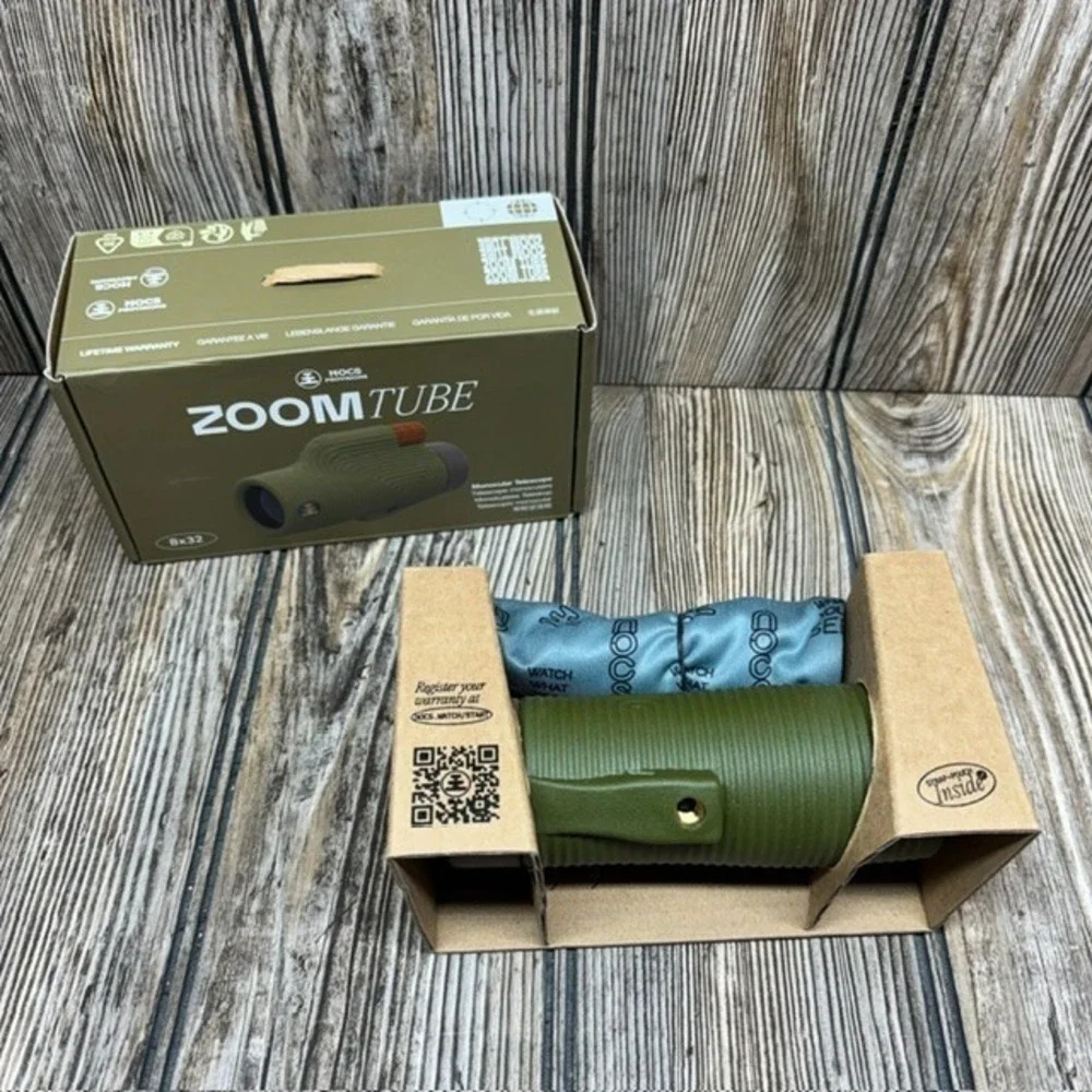 Nocs Zoom Tube 8x32Monocular Telescope, 32mm Lens, Juniper Green